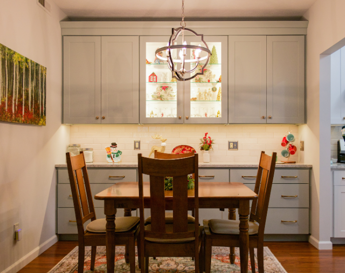 Bright kitchen with modern design elements